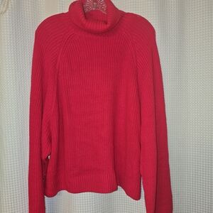 PINK Victoria's Secret Vibrant Red Turtleneck Sweater